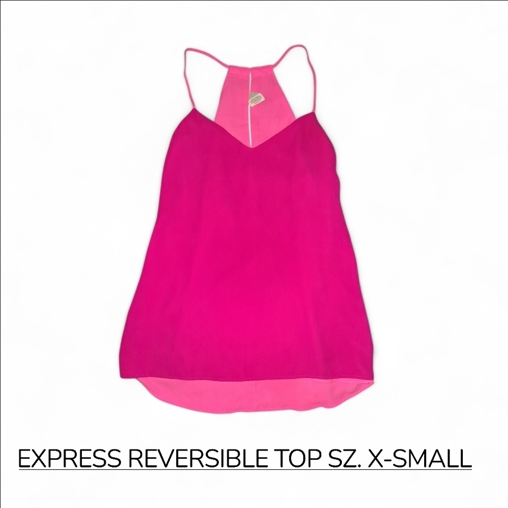 Express Women's Vibrant Pink Reversible Camisole Sz. XS